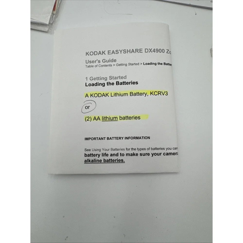 Kodak EasyShare DX4900 Camera Software, Accessories, Guides,‎ tested and working